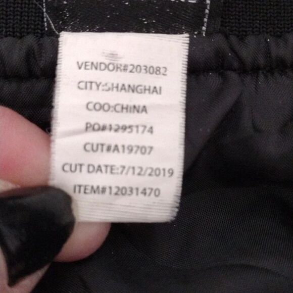 Disney 2019 The Nightmare Before Christmas Black Grey Bomber Jacket Medium - Picture 15 of 16